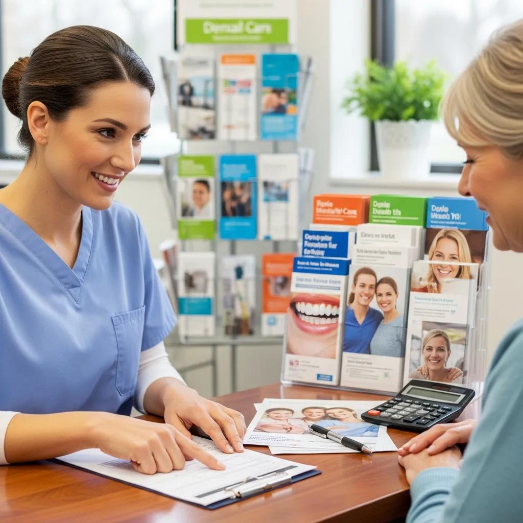 Discussing dental financing at Bleu Dentistry