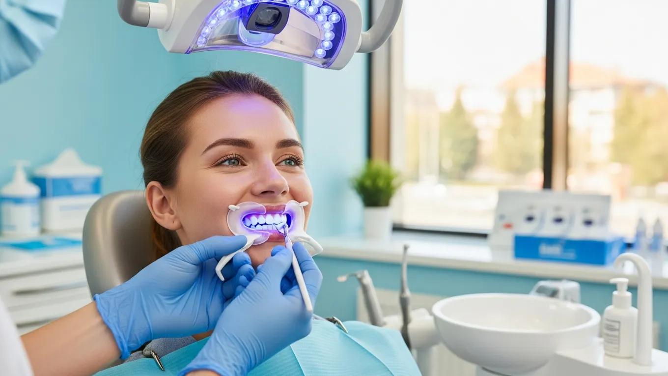 Teeth whitening results